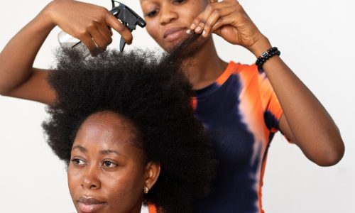Natural hair styling and Treatment